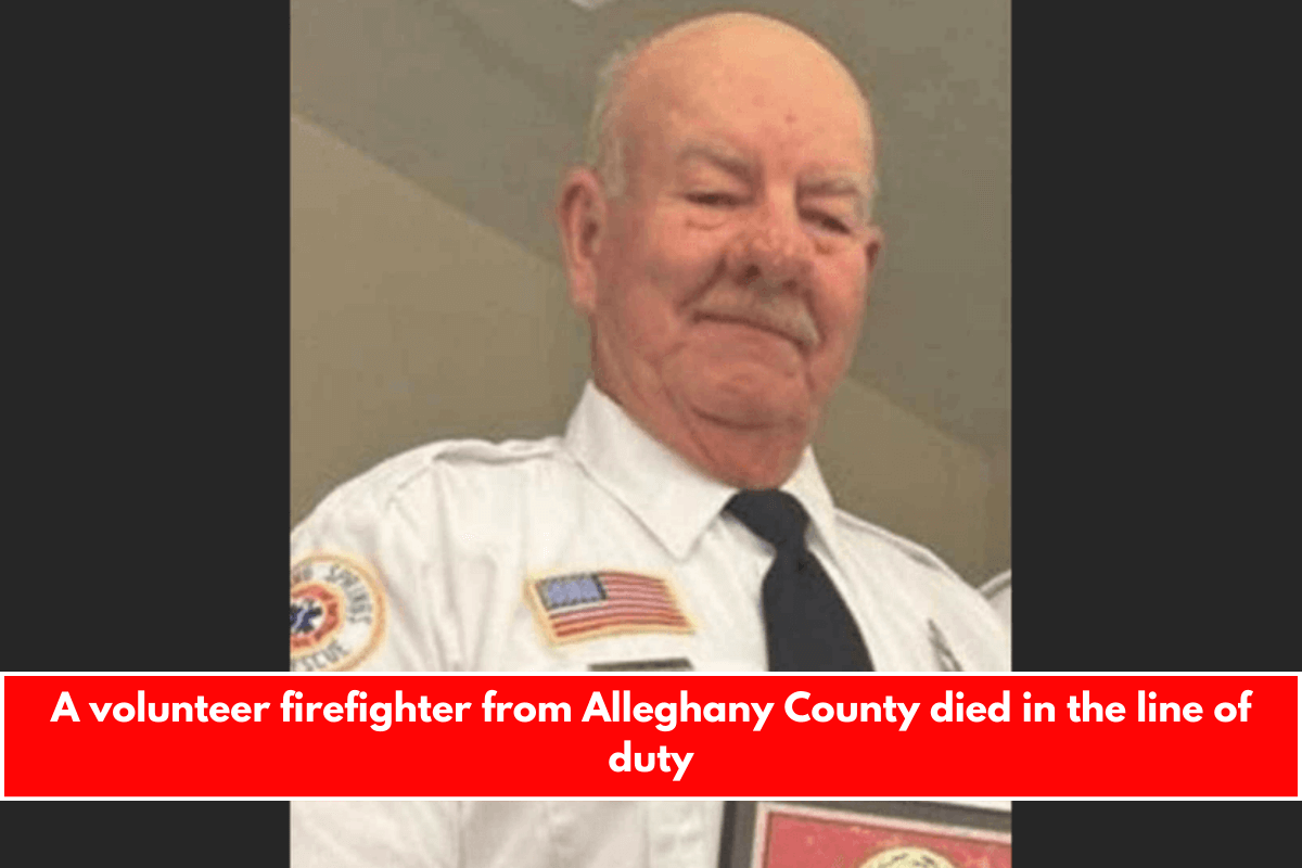 A volunteer firefighter from Alleghany County died in the line of duty
