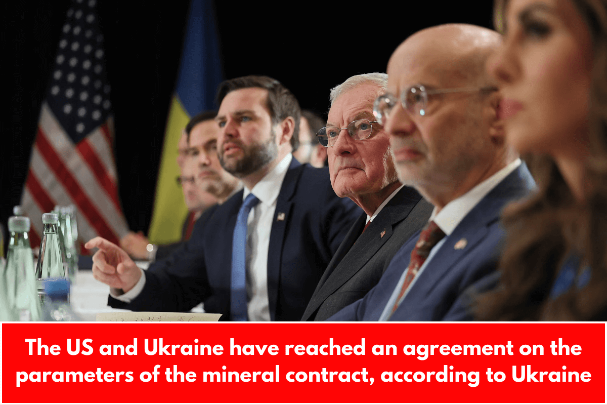 The US and Ukraine have reached an agreement on the parameters of the mineral contract, according to Ukraine