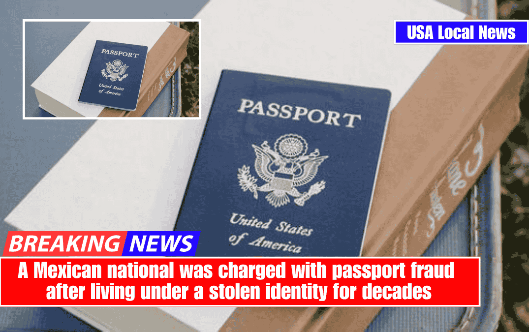 A Mexican national was charged with passport fraud after living under a stolen identity for decades