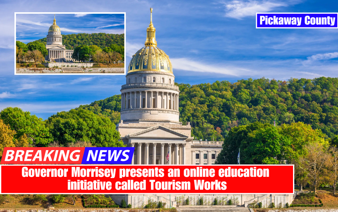 Governor Morrisey presents an online education initiative called Tourism Works