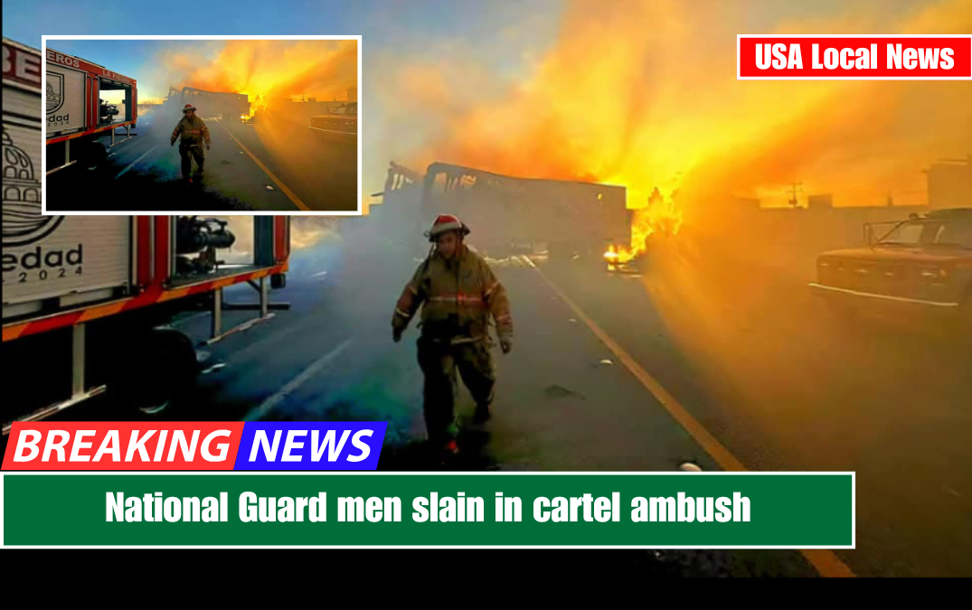 National Guard men slain in cartel ambush