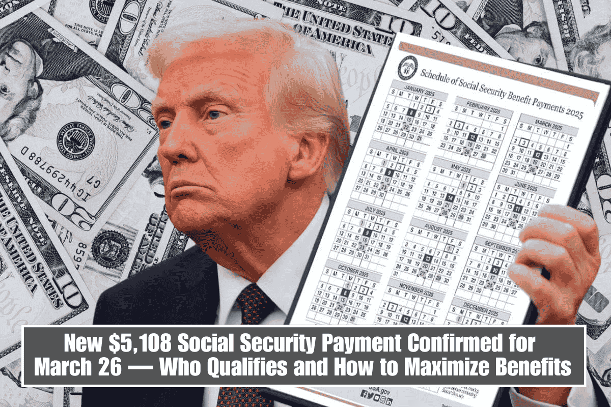 New $5,108 Social Security Payment Confirmed for March 26 — Who Qualifies and How to Maximize Benefits
