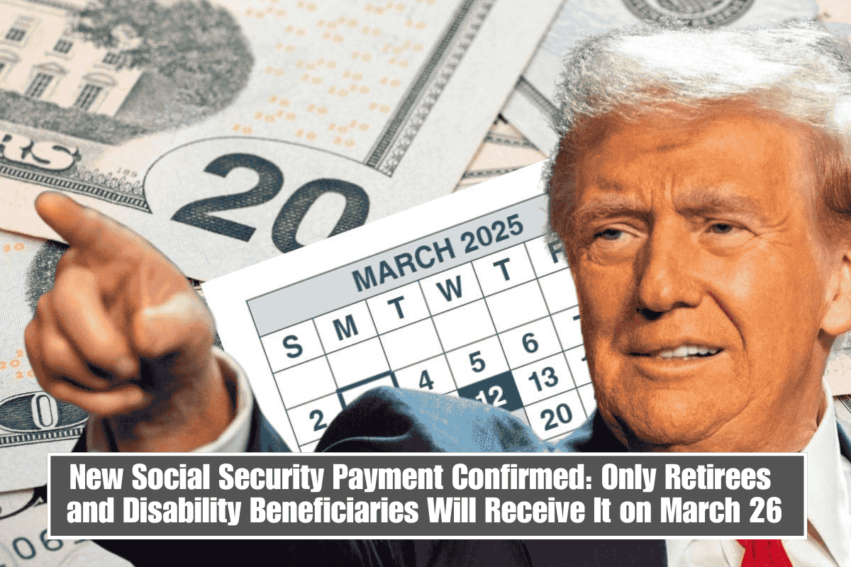 New Social Security Payment Confirmed: Only Retirees and Disability Beneficiaries Will Receive It on March 26