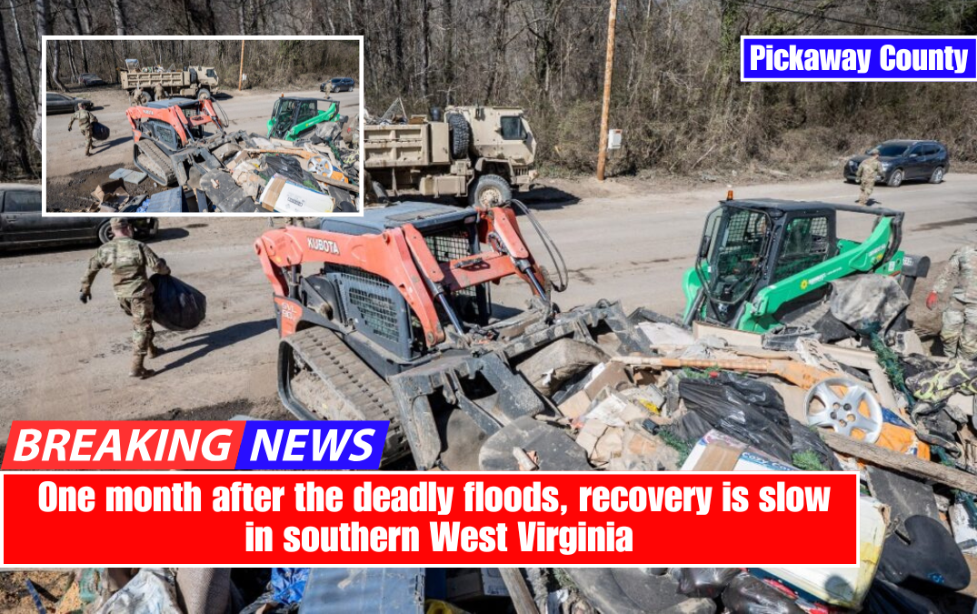 One month after the deadly floods, recovery is slow in southern West Virginia