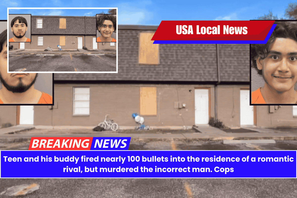 Teen and his buddy fired nearly 100 bullets into the residence of a romantic rival, but murdered the incorrect man. Cops