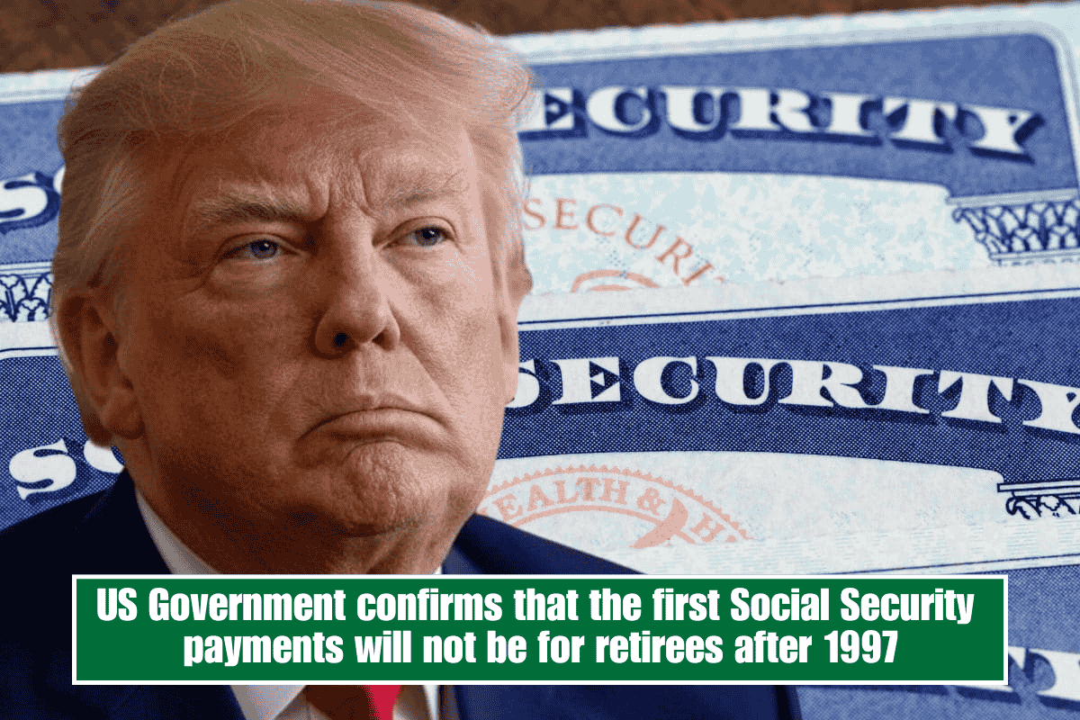 US Government confirms that the first Social Security payments will not be for retirees after 1997