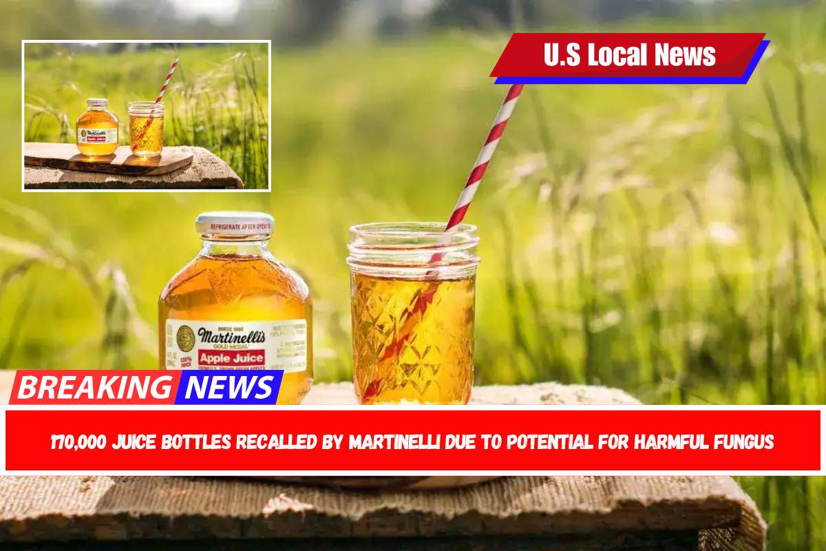170,000 juice bottles recalled by Martinelli due to potential for harmful fungus