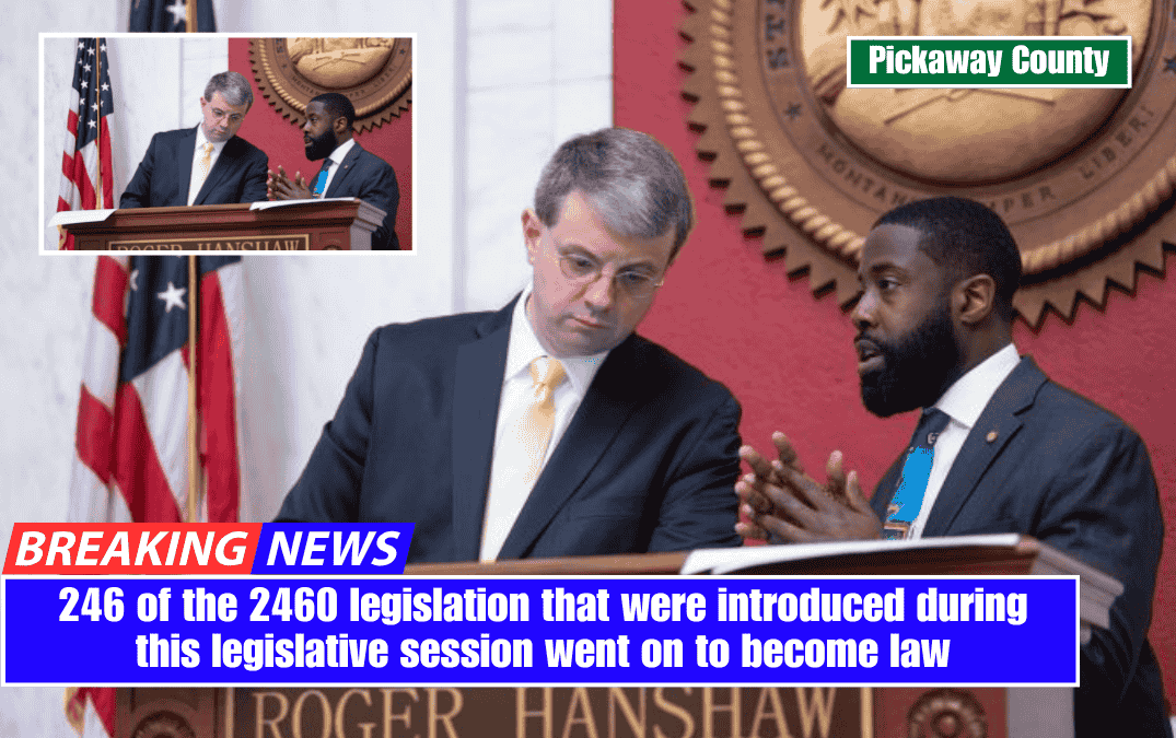 246 of the 2460 legislation that were introduced during this legislative session went on to become law