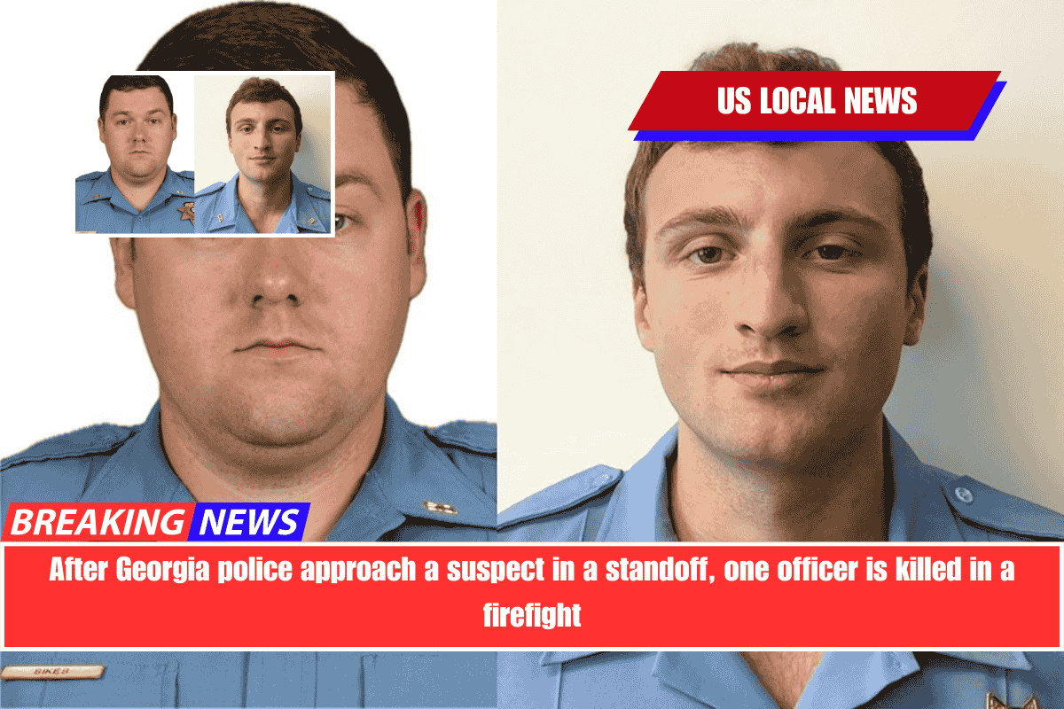 After Georgia police approach a suspect in a standoff, one officer is killed in a firefight