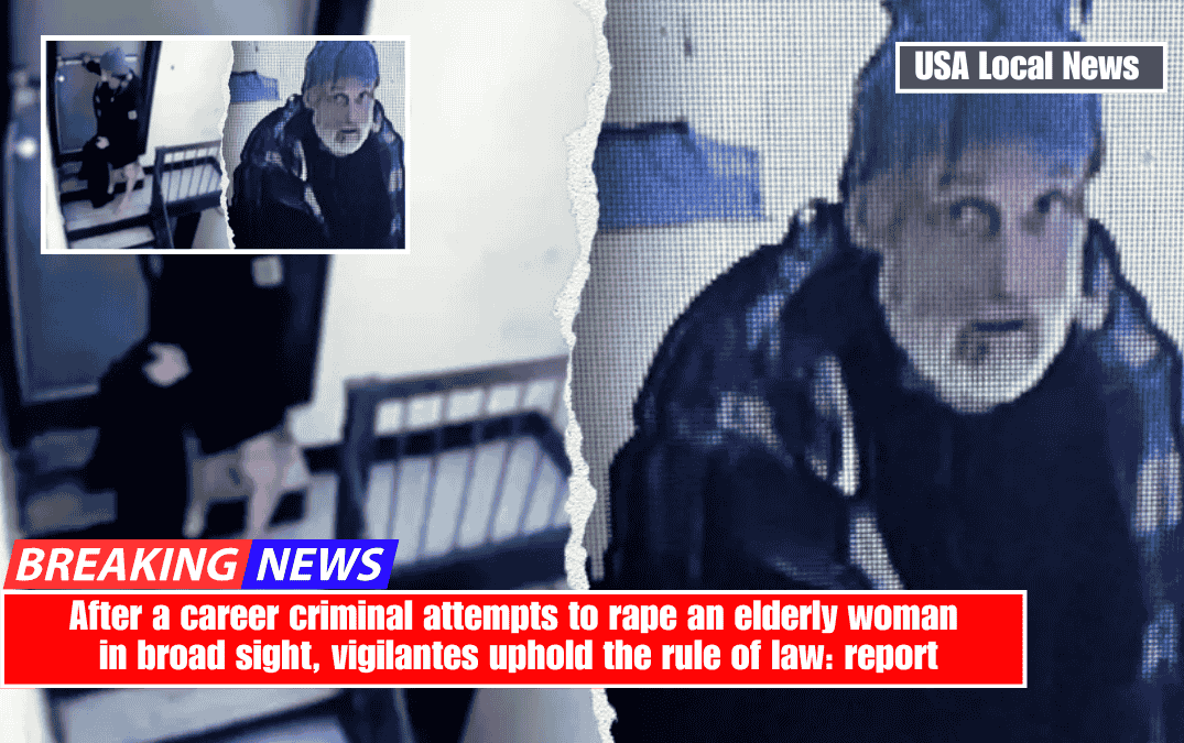 After a career criminal attempts to rape an elderly woman in broad sight, vigilantes uphold the rule of law: report