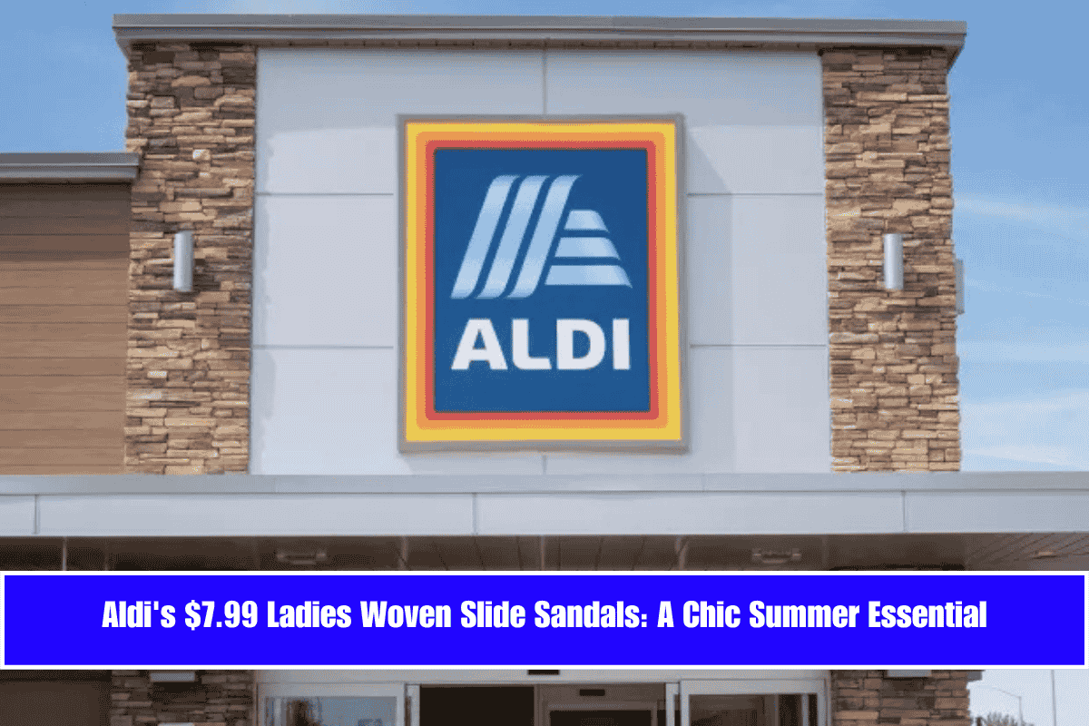 Aldi's $7.99 Ladies Woven Slide Sandals A Chic Summer Essential