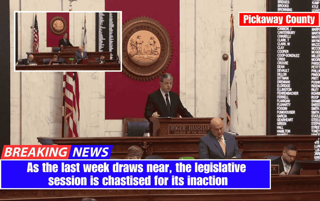 As the last week draws near, the legislative session is chastised for its inaction