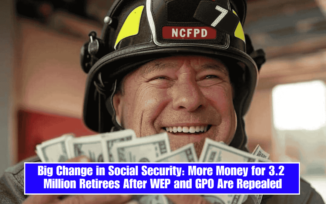 Big Change in Social Security: More Money for 3.2 Million Retirees After WEP and GPO Are Repealed