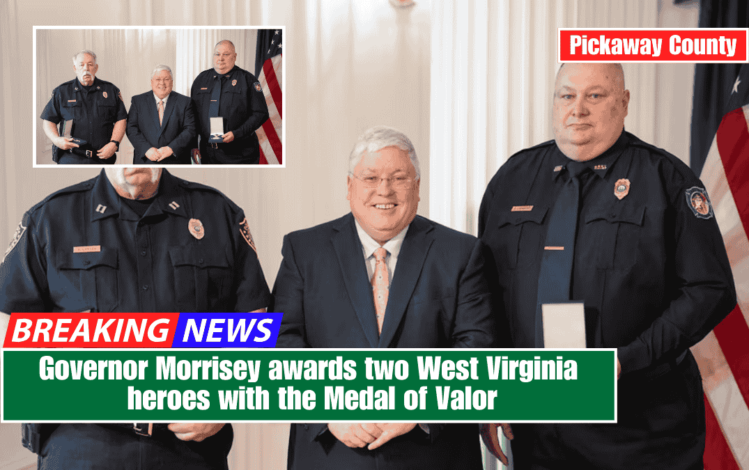 Governor Morrisey awards two West Virginia heroes with the Medal of Valor