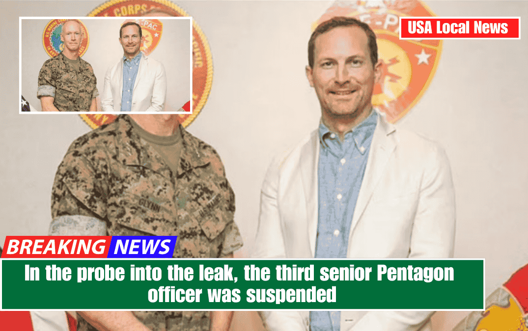 In the probe into the leak, the third senior Pentagon officer was suspended