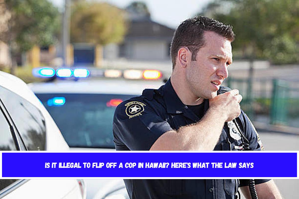 Is It Illegal to Flip Off a Cop in Hawaii Here's What the Law Says