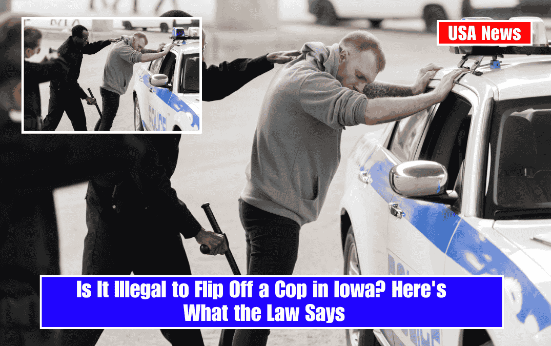 Is It Illegal to Flip Off a Cop in Iowa? Here's What the Law Says