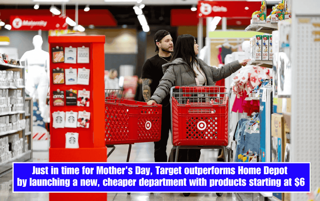 Just in time for Mother's Day, Target outperforms Home Depot by launching a new, cheaper department with products starting at $6