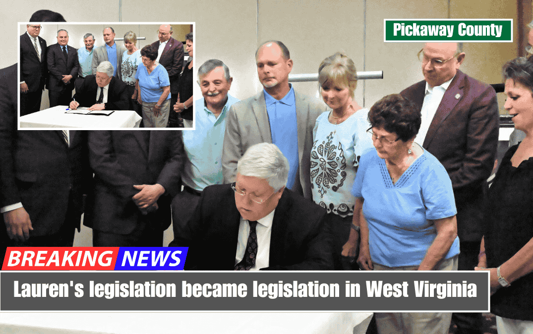 Lauren's legislation became legislation in West Virginia
