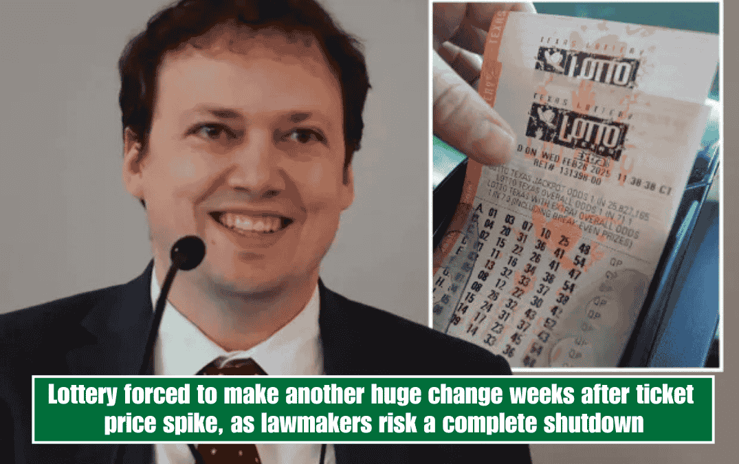 Lottery forced to make another huge change weeks after ticket price spike, as lawmakers risk a complete shutdown