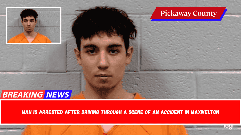 Man is arrested after driving through a scene of an accident In Maxwelton