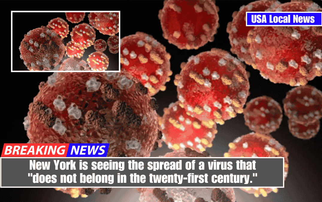 New York is seeing the spread of a virus that "does not belong in the twenty-first century."