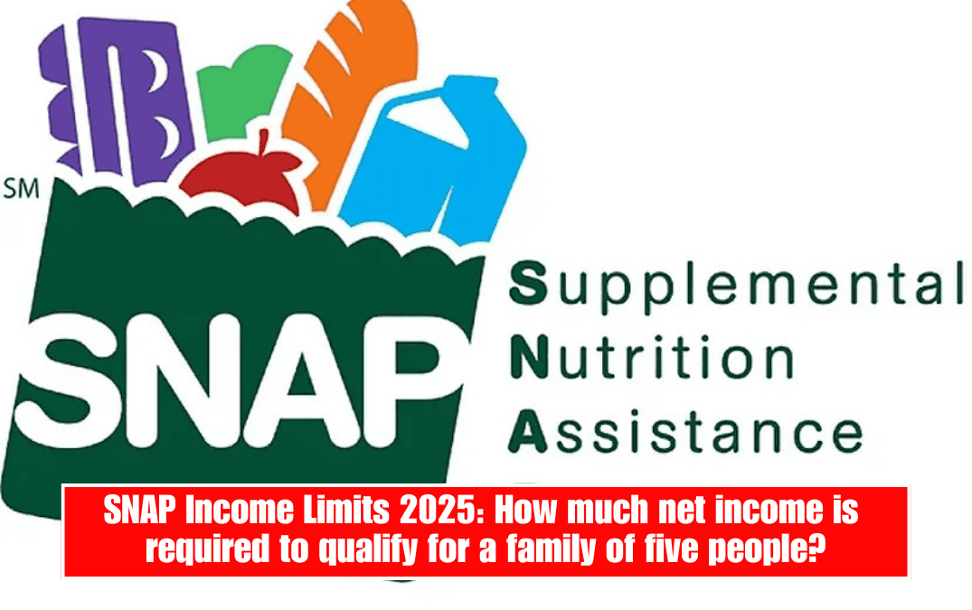 SNAP Income Limits 2025: How much net income is required to qualify for a family of five people?