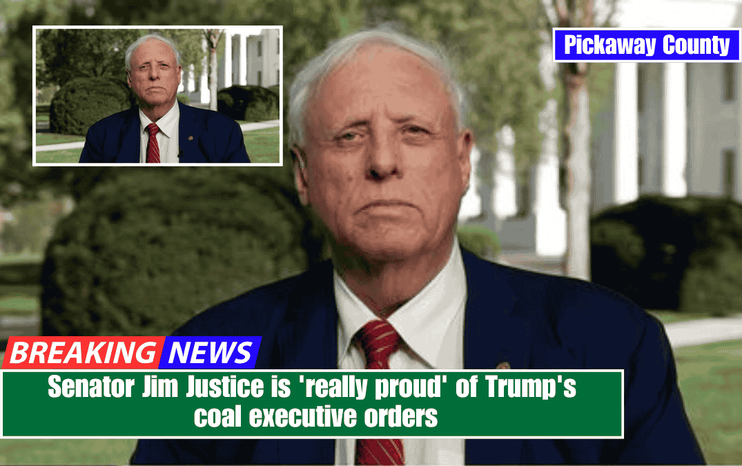 Senator Jim Justice is 'really proud' of Trump's coal executive orders