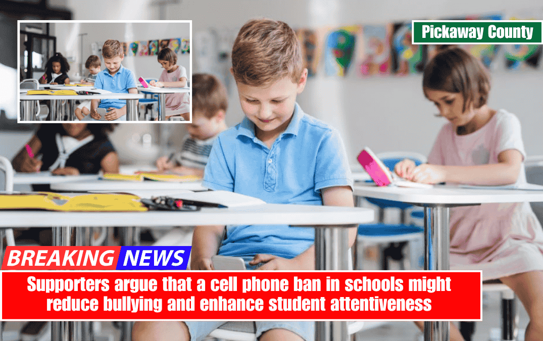 Supporters argue that a cell phone ban in schools might reduce bullying and enhance student attentiveness
