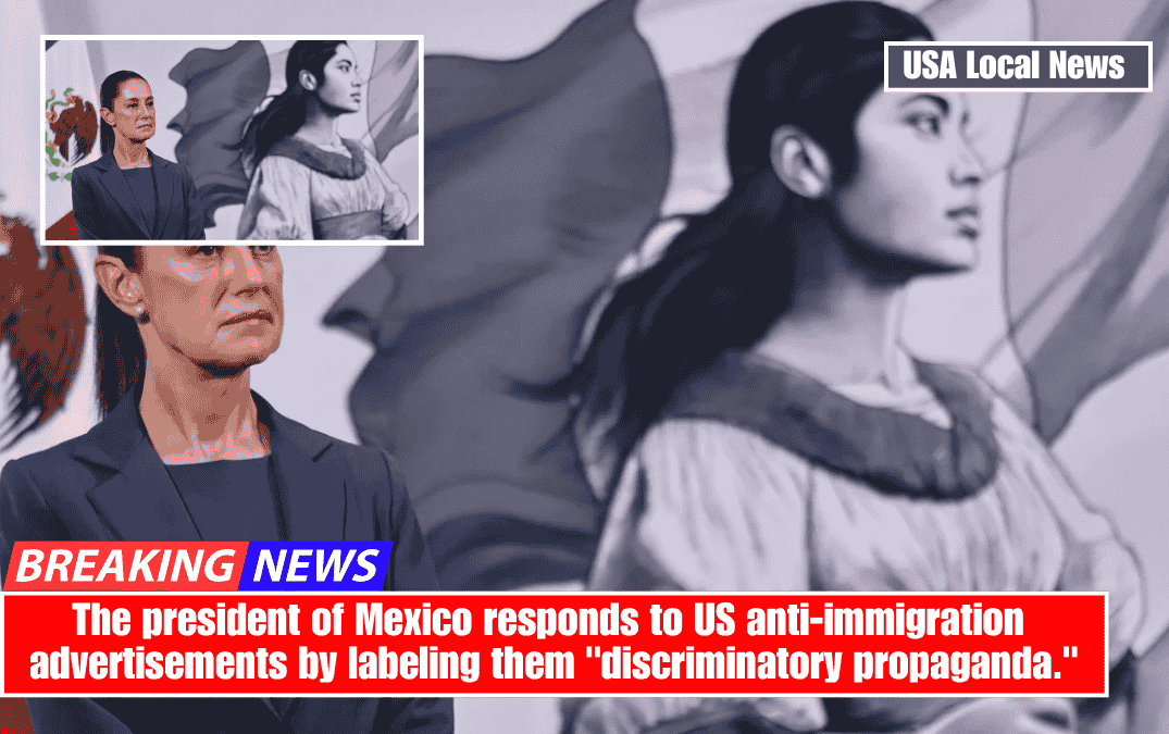 The president of Mexico responds to US anti-immigration advertisements by labeling them "discriminatory propaganda."