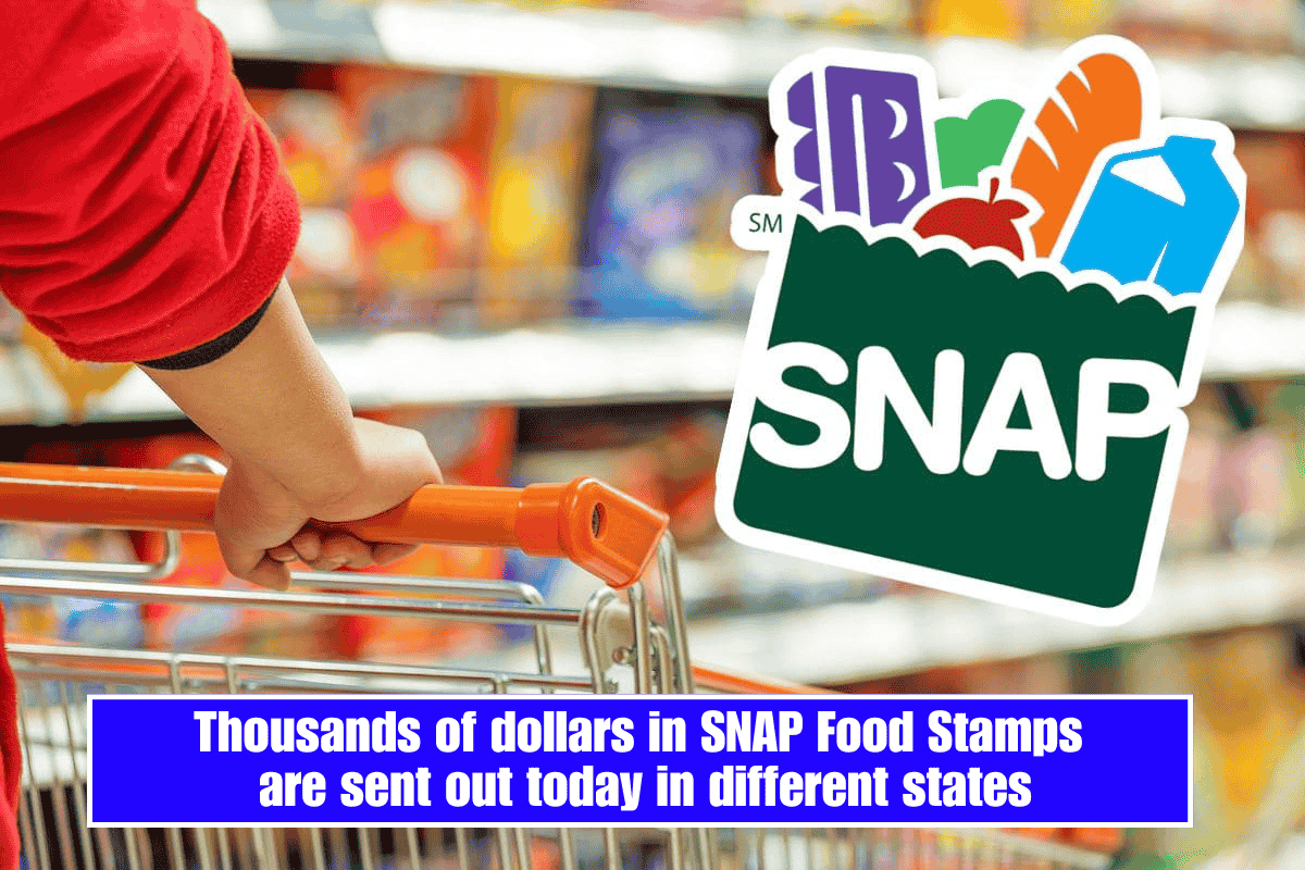 Thousands of dollars in SNAP Food Stamps are sent out today in different states
