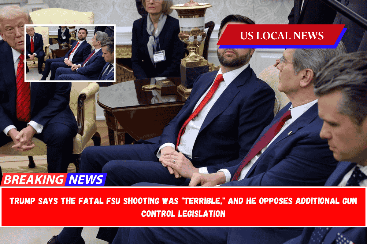 Trump says the fatal FSU shooting was terrible, and he opposes additional gun control legislation