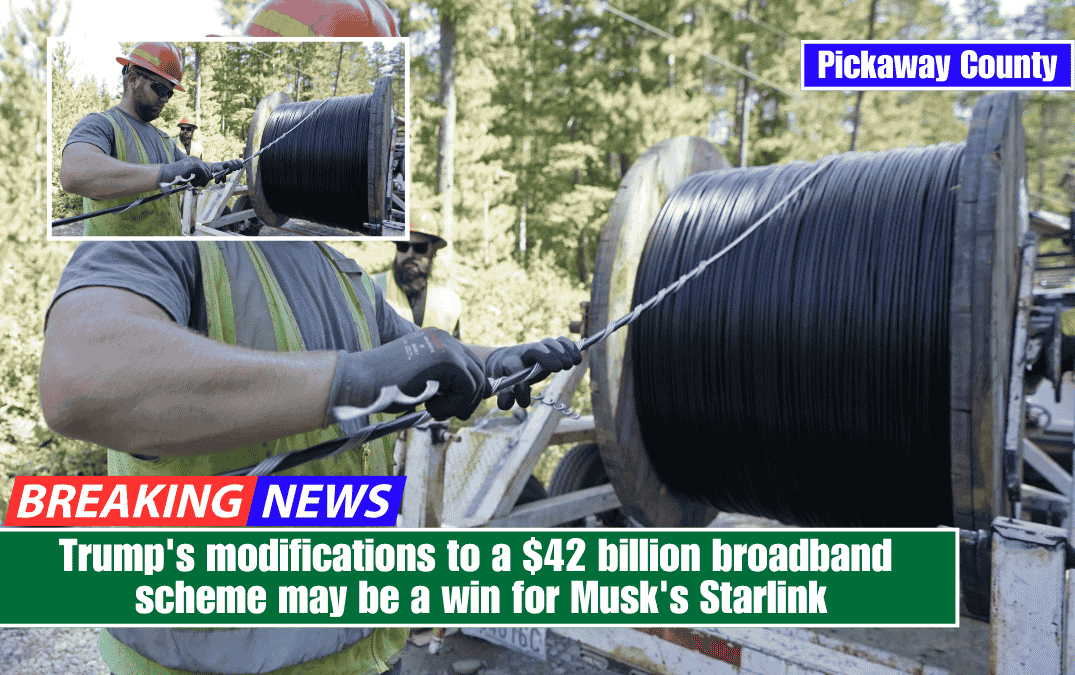 Trump's modifications to a $42 billion broadband scheme may be a win for Musk's Starlink