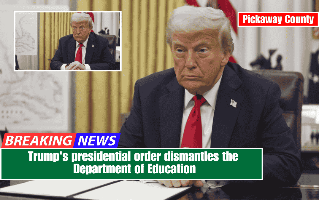 Trump's presidential order dismantles the Department of Education