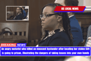 An angry motorist who killed an innocent bystander after locating her stolen SUV is going to prison, illustrating the dangers of taking issues into your own hands