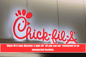 Chick-fil-A fans discover a spin-off 'all you can eat' restaurant in an unexpected location.