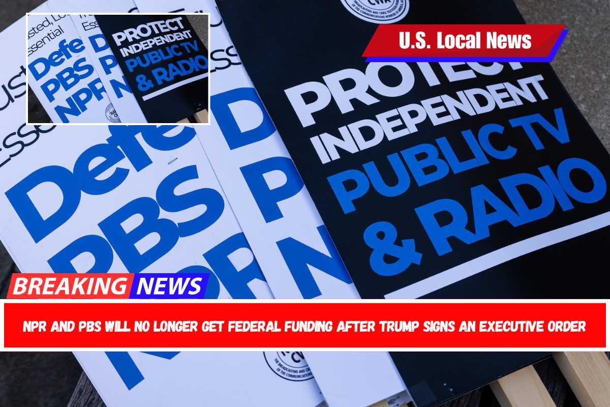 NPR and PBS will no longer get federal funding after Trump signs an executive order