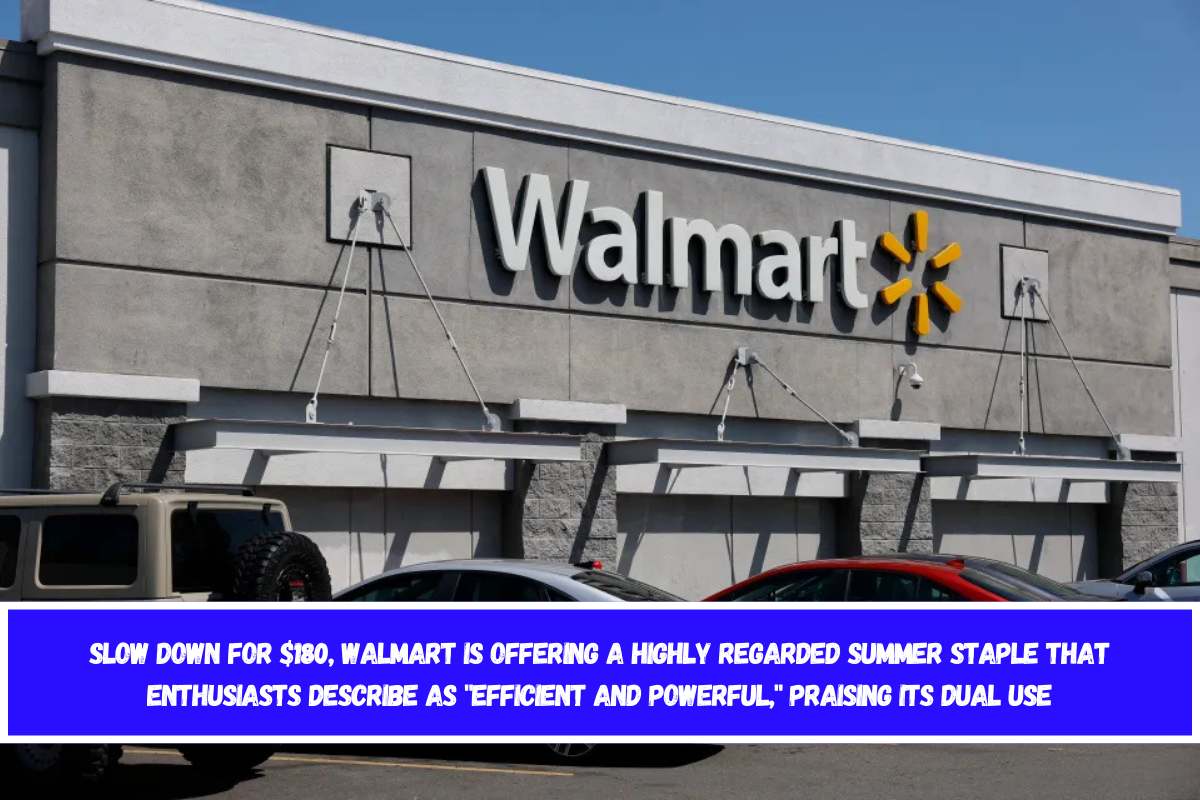 SLOW DOWN For $180, Walmart is offering a highly regarded summer staple that enthusiasts describe as efficient and powerful, praising its dual use