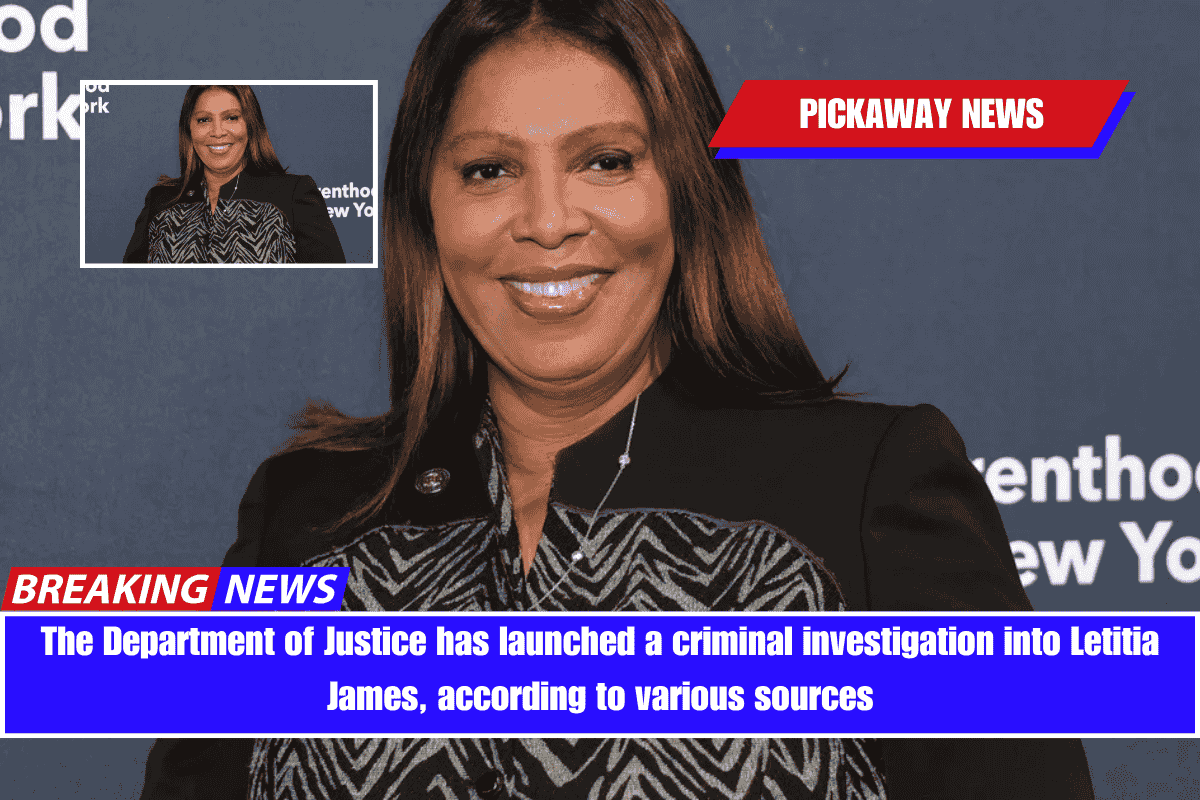 The Department of Justice has launched a criminal investigation into Letitia James, according to various sources