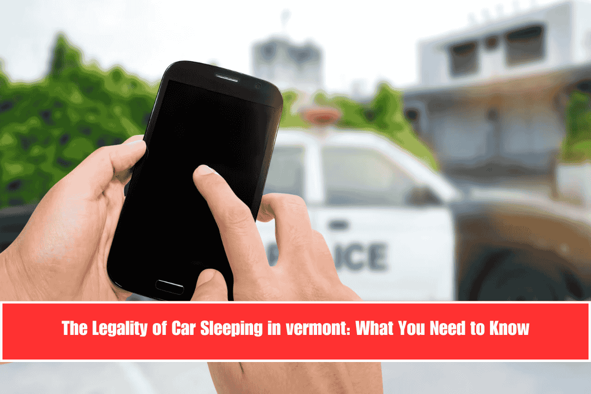 The Legality of Car Sleeping in vermont What You Need to Know