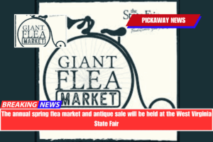The annual spring flea market and antique sale will be held at the West Virginia State Fair